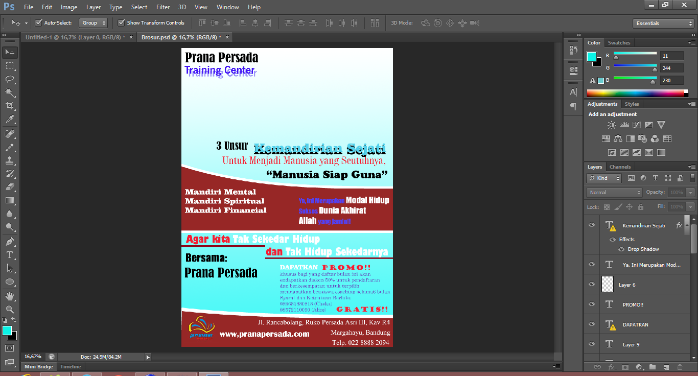 30 Ide Keren Cara Membuat Pamflet Foto Dengan Photoshop Cs4 Untuk Pemula Little Duckling Blog