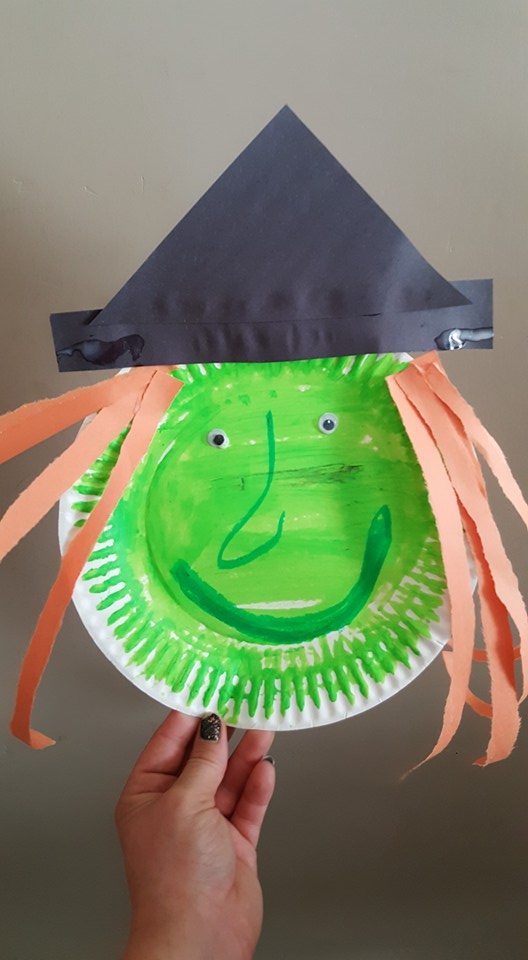 Sweet Silly Sara: Paper Plate Witch Craft