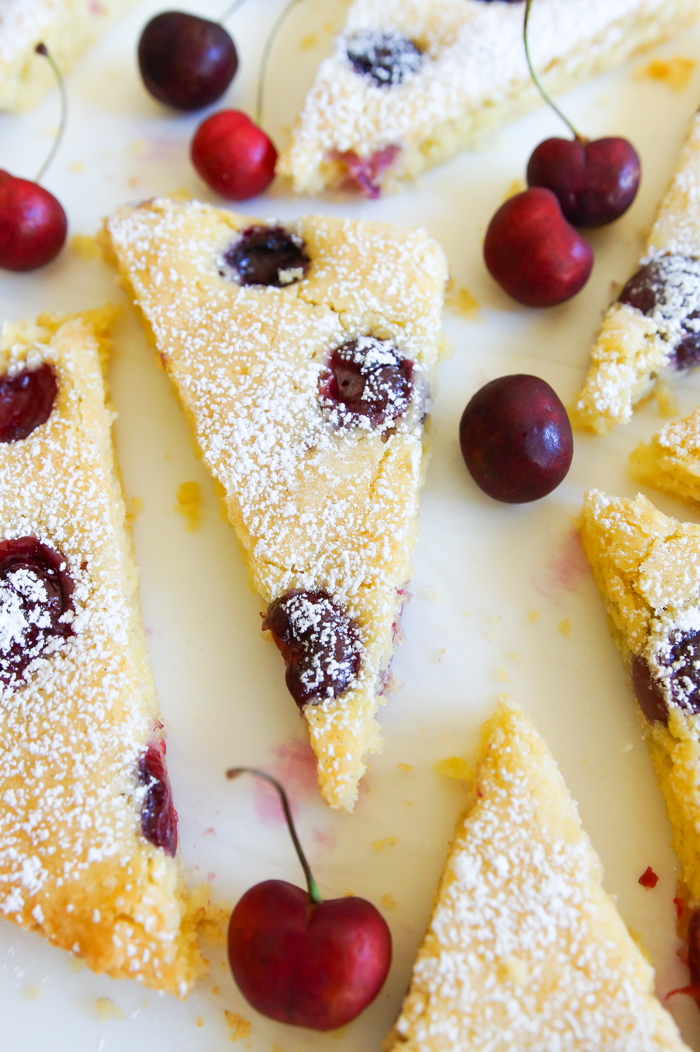 Cherry Sheet Cake ... a quick and easy weeknight cake, studded with cherries.
