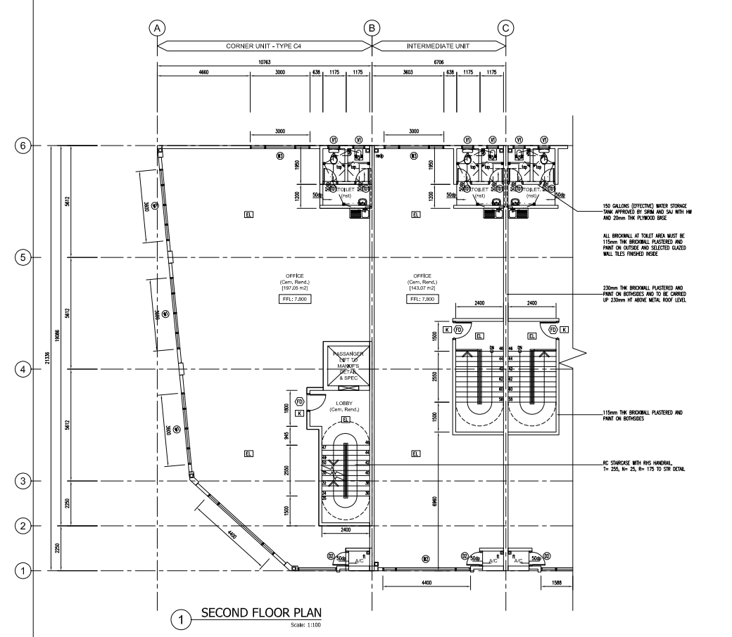 Nusajaya Square 2 Floor Plan of 3 Storey Intermediate Lots