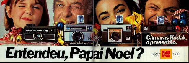 propaganda câmeras Kodak - 1979.  os anos 70; propaganda na década de 70; Brazil in the 70s, história anos 70; Oswaldo Hernandez;