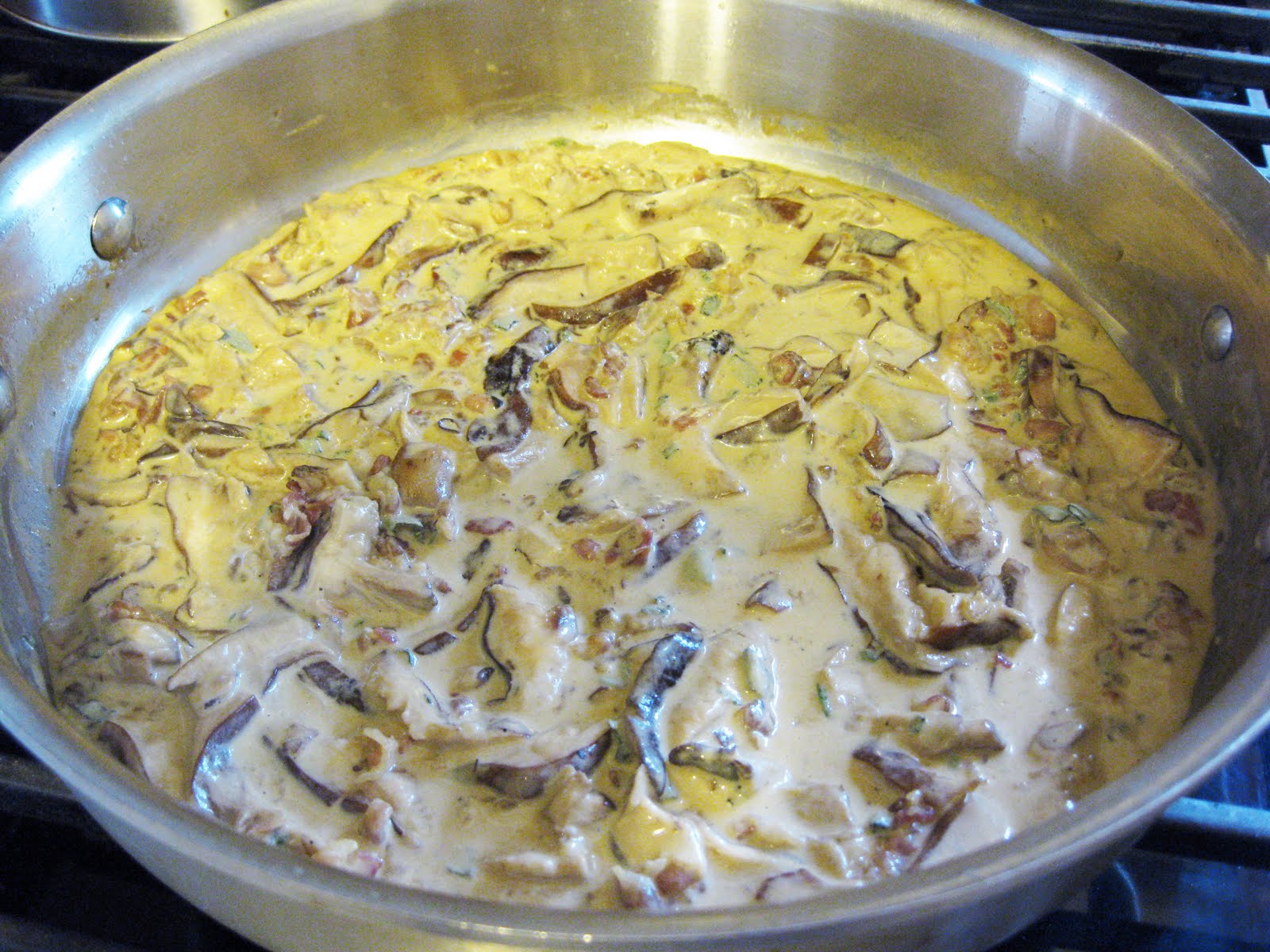 Bloatal Recall Grilled Chicken with Creamy Grits & Shiitake Sauce
