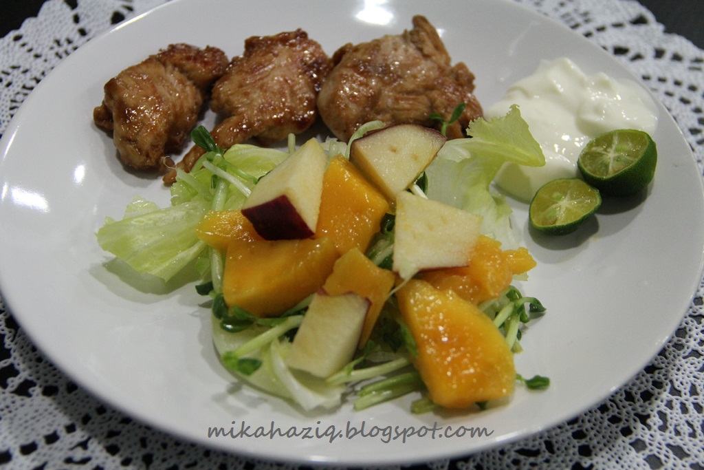 Mikahaziq: Resepi Masakan Sihat : Teriyaki Chicken With 
