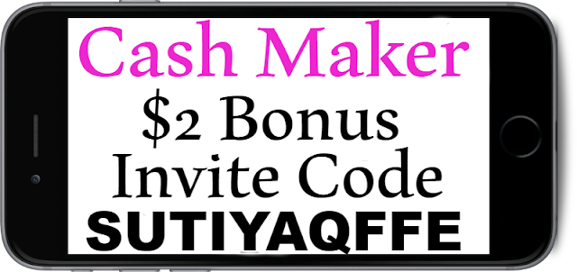 CashMaker App Invitation Code, Referral Code, Sign UP bonus and Reviews 2023-2024