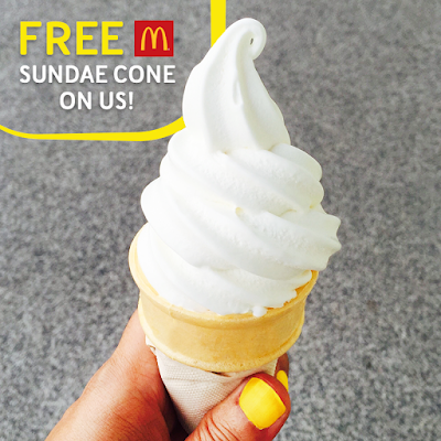 Digi Rewards Free McDonalds Sundae Cone Ice Cream