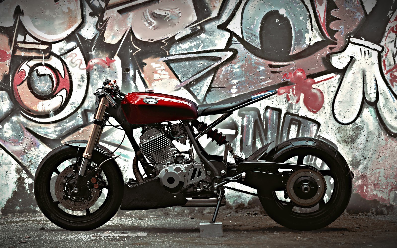 new bullet red and black