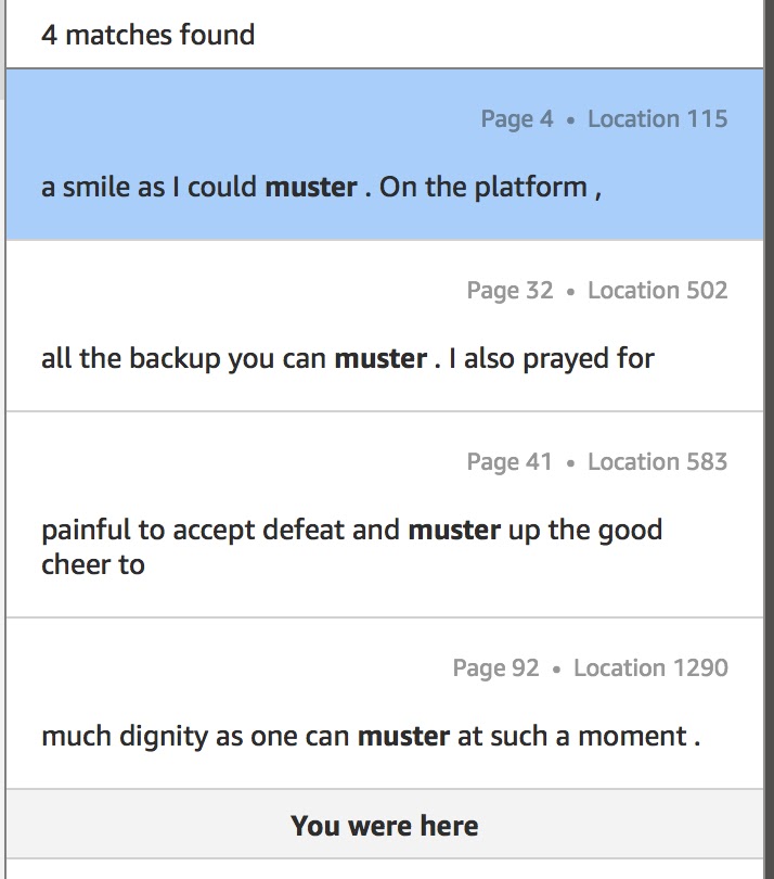Althouse Reading Hillary's book, Part 1 "mustered."