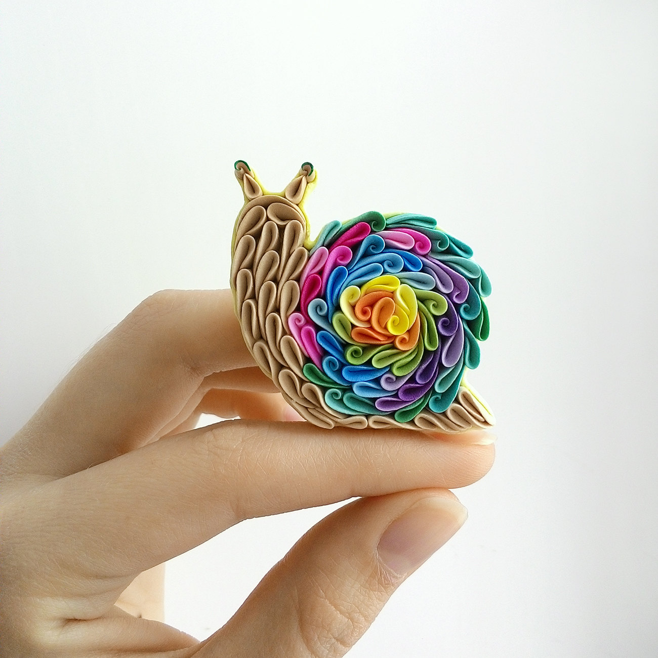 Polymer clay diaries Полимерен квилинг охлюв / Polymer quilling snail