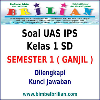 Soal UAS IPS Kelas 1 SD Semester 1 ( Ganjil ) dan Kunci Jawaban