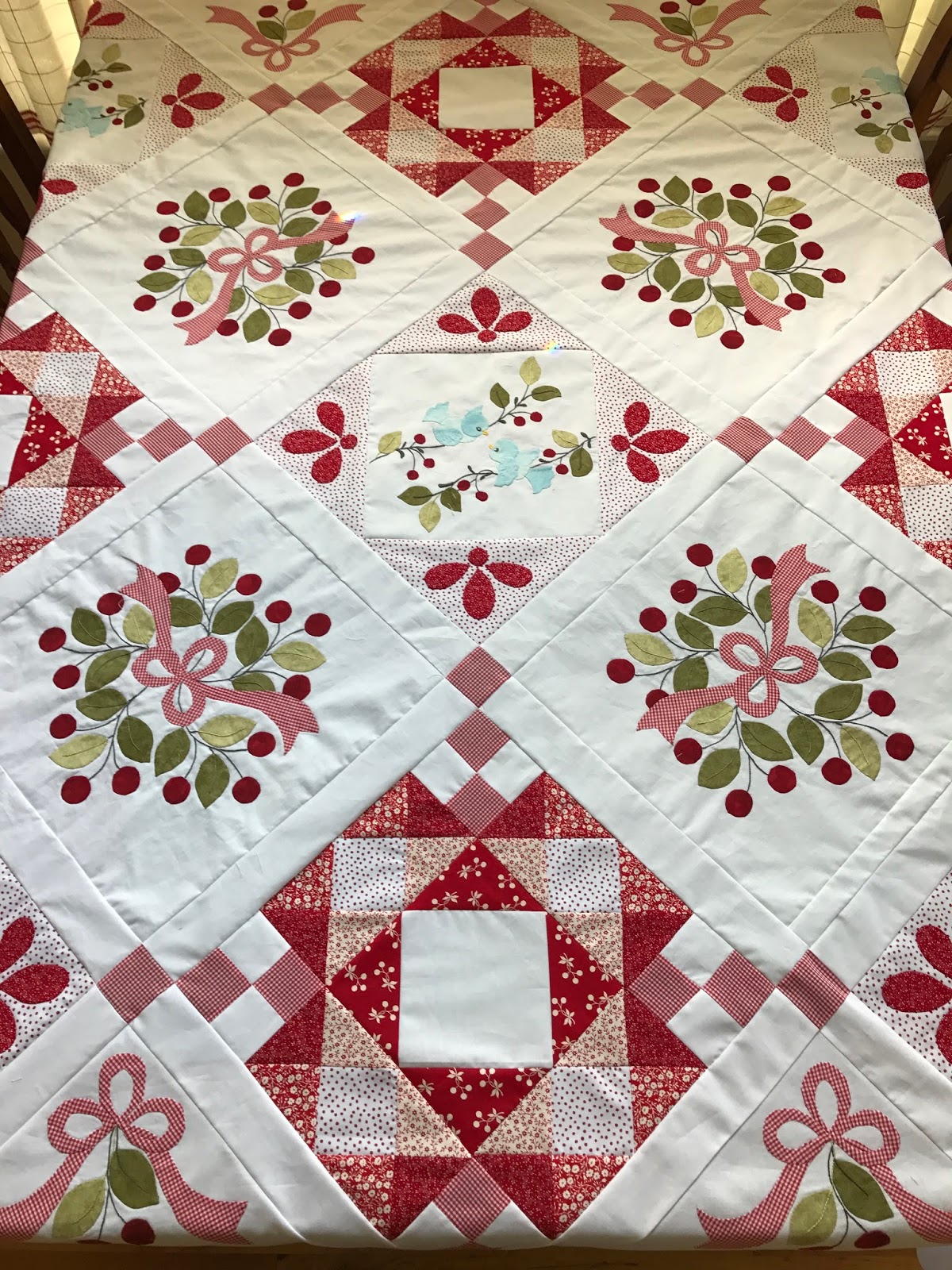 A Place to Share Cherry Tweet quilt top finished!