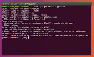 GParted para Linux Ubuntu