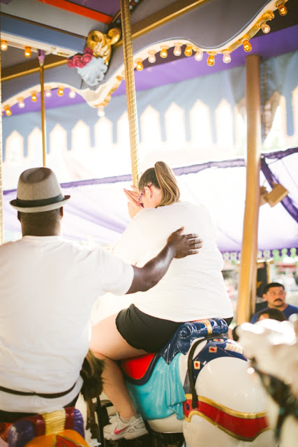 Disneyland Proposal on King Arthur's Carousel - John W Farrand Photography Disneyland Proposal on King Arthur's Carousel - John W Farrand Photography