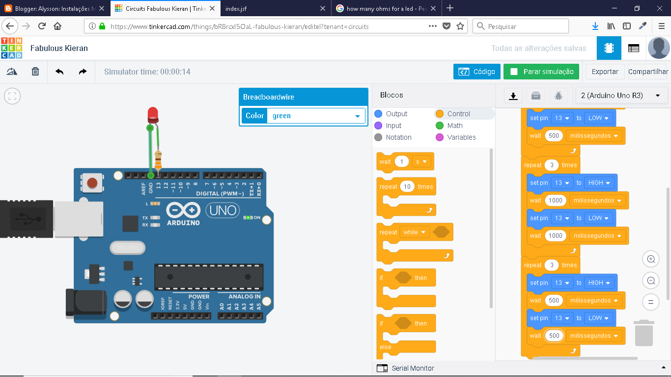 Atividade 5: Exercícios de Arduino