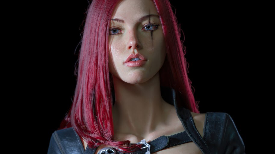 Katarina, Art, LoL, Girl, 4K, #3.2015