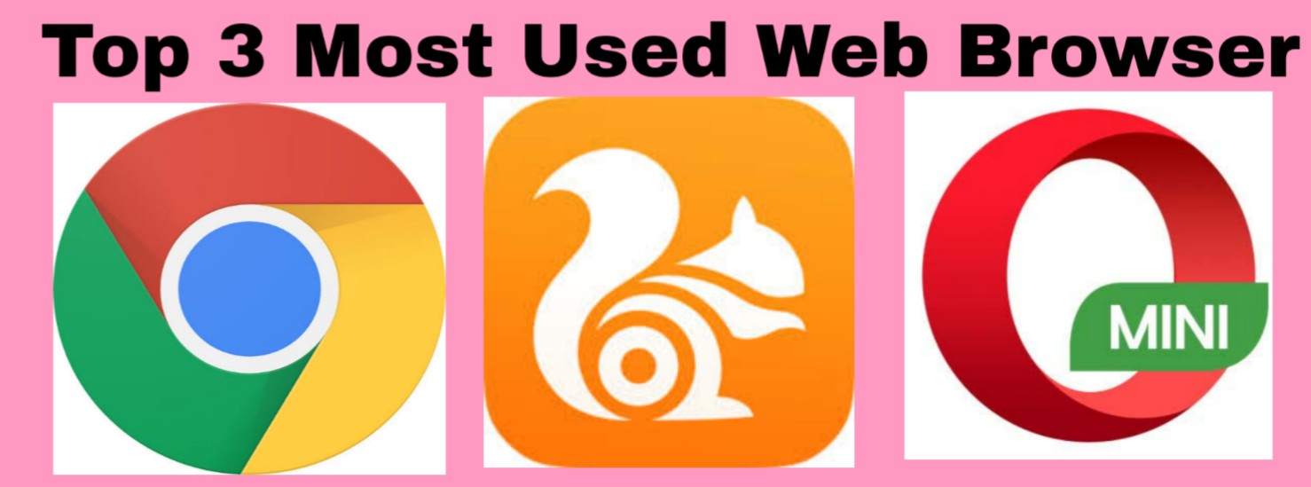 Top 3 Most Used  Browsers