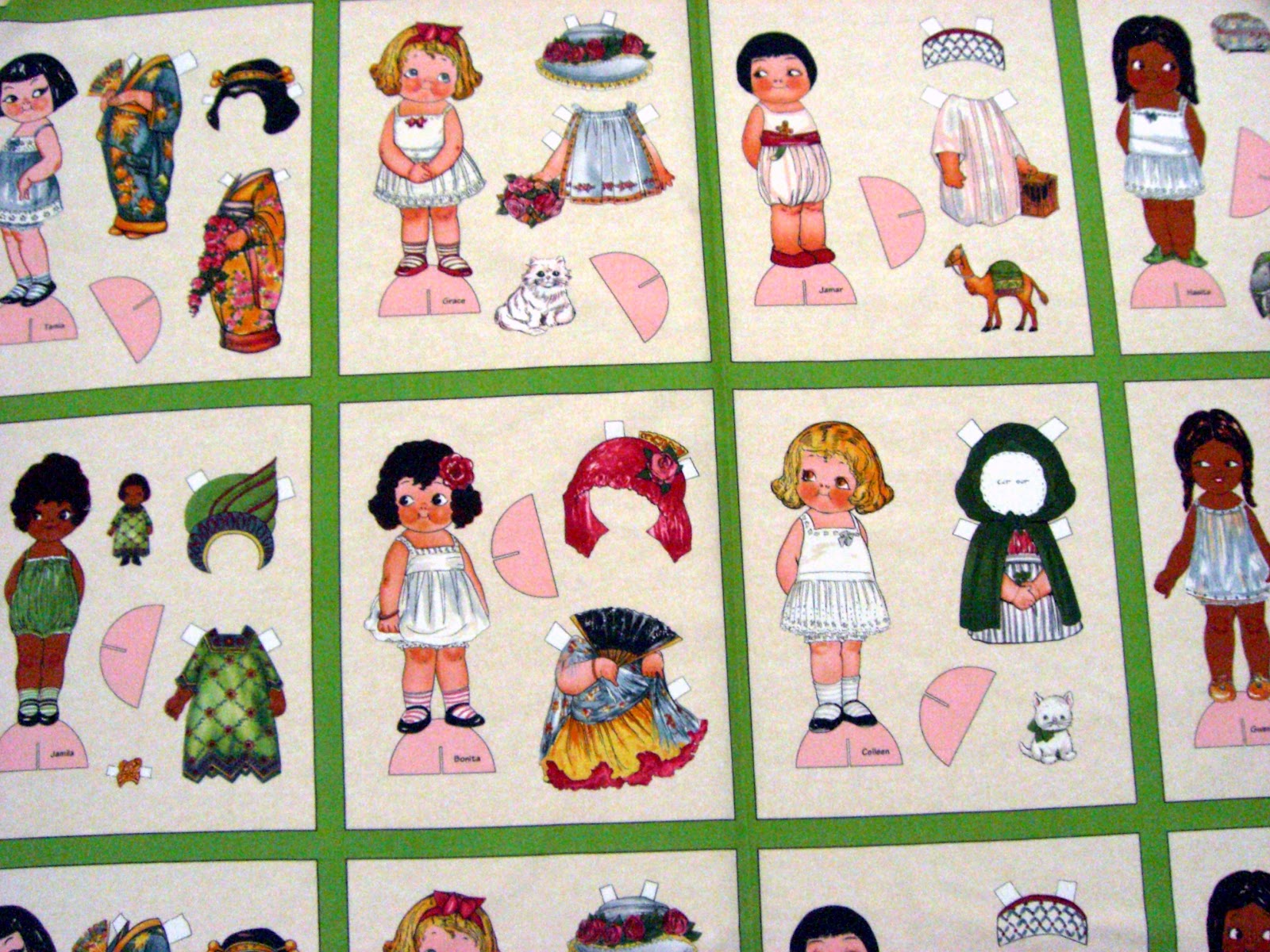 Treadle Yard Goods Paper dolls