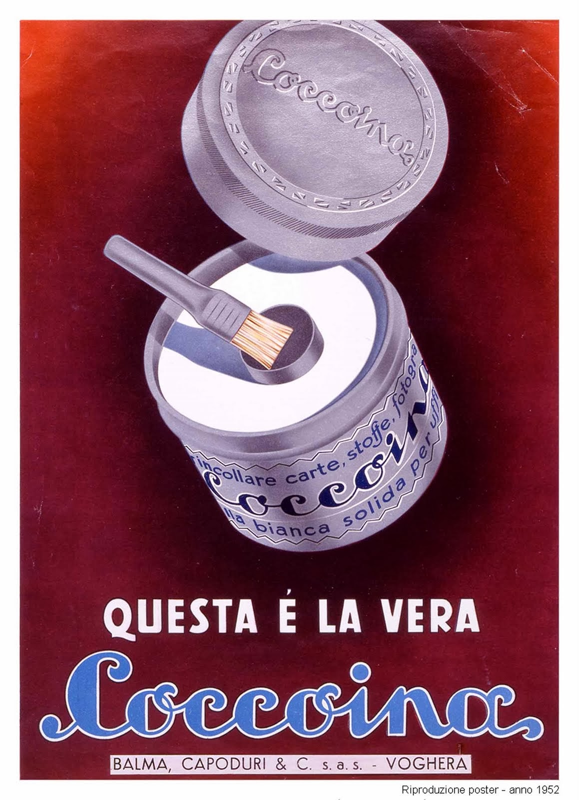 La Coccoina è una collabianca atossica in pasta prodotta a base di amido di patate sciolto in