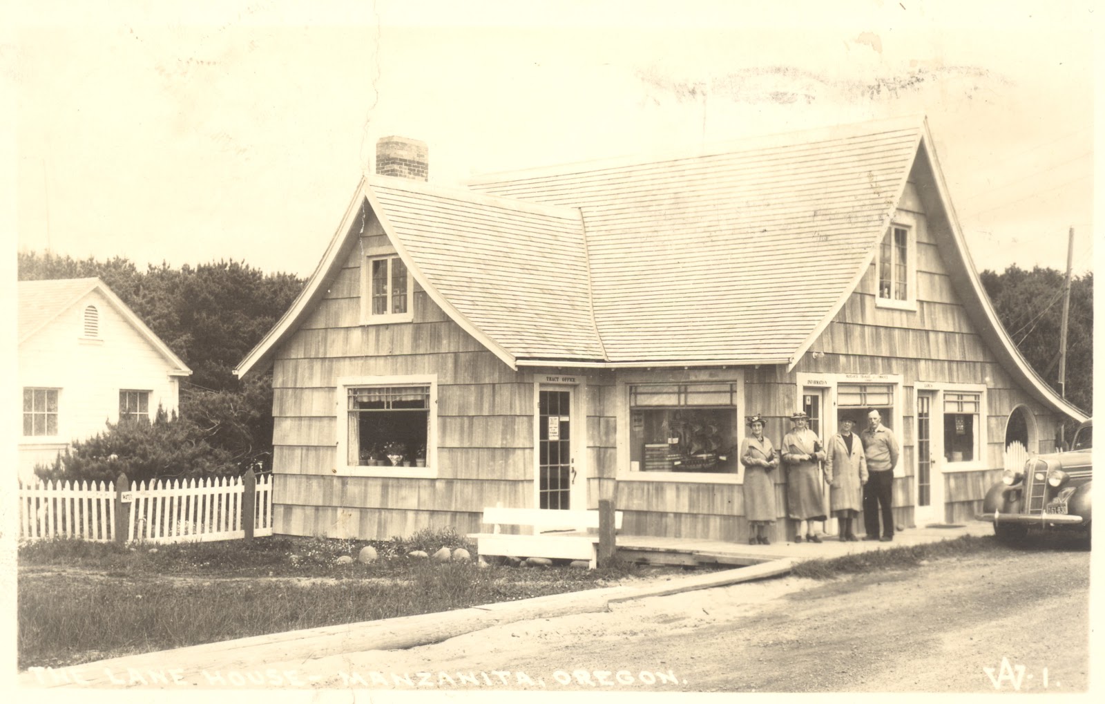 Old photos of architecture The Lane House Manzanita Oregon
