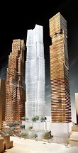 David Mirvish & Frank Gehry: King Street West proposed towers.
