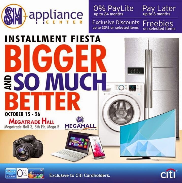 SM Appliance Installment Fiesta Oct 15 To 26 2014 Pamurahan Your