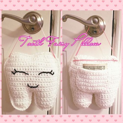 Beautiful Skills Crochet Knitting Quilting Tooth Fairy Pillow