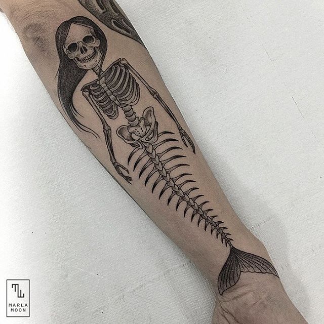 08-Skeleton-Mermaid-Marla-Moon-Geometric-Shapes-with-Tattoo-Drawings-www-designstack-co