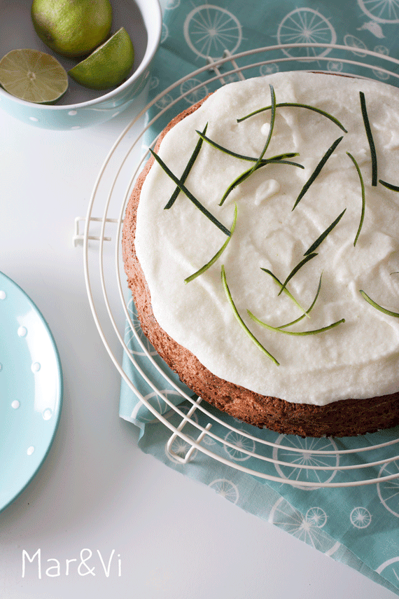 preparar una tarta de calabacín y lima paso a paso
