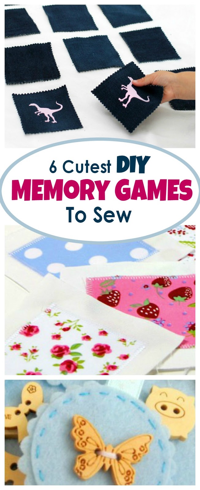6 Cutest DIY Memory Games To Sew AppleGreen Cottage