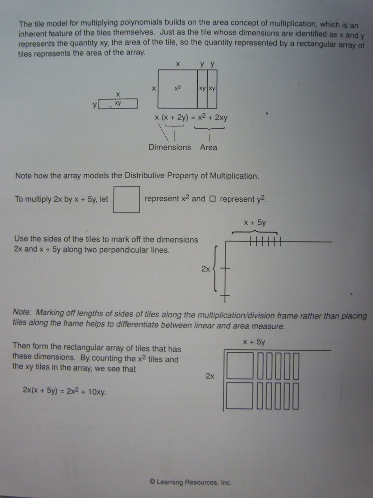 MSL Mathematics Resources: ALGEBRA TILES AND ALGEBRA CARDS