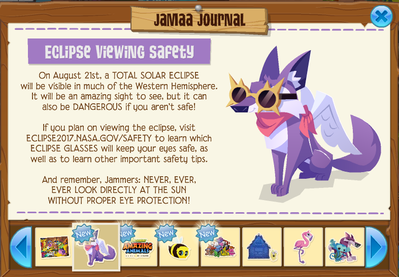 The Animal Jam Whip Solar Eclipse in Jamaa