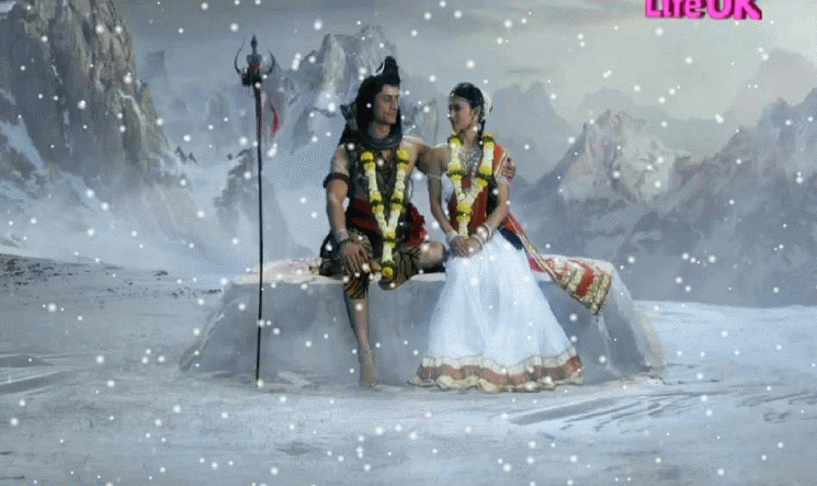 Shiva+n+ParvatiSNOW.gif (745×443) Mahadev, Shiva, Lord shiva painting jpg (745x443)