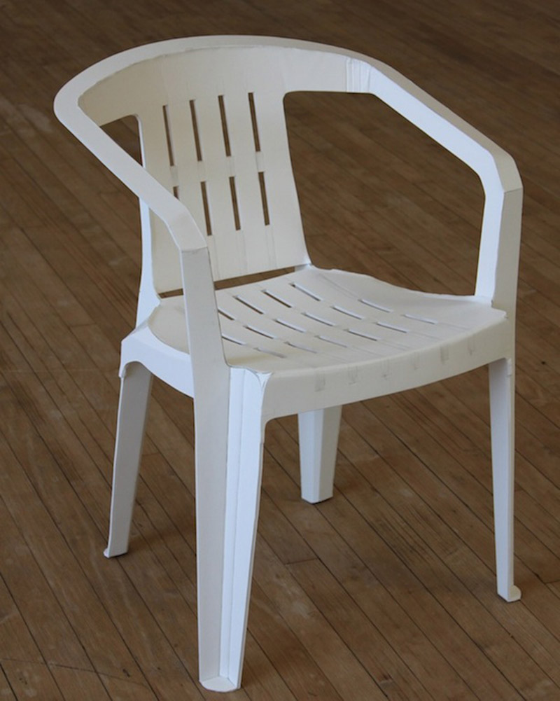 chair made of foamcore