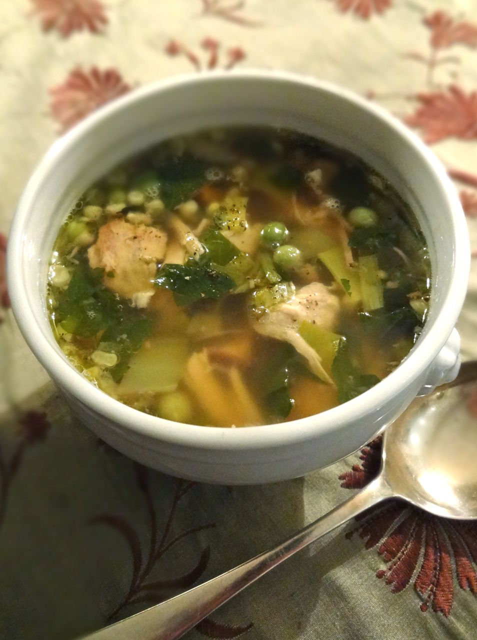 Scrumpdillyicious Guy's Roast Turkey & Vegetable Soup with Wild Rice