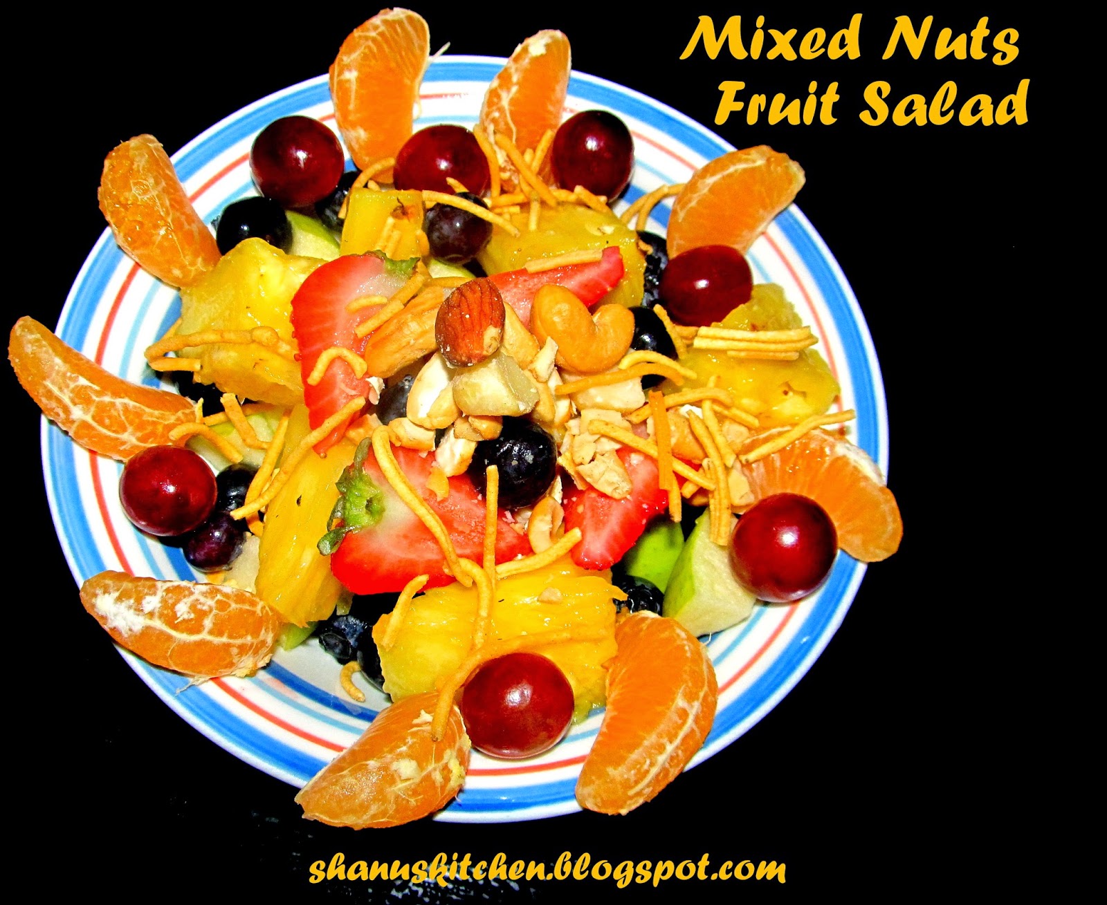 shanuskitchen Mixed Nuts Fruit Salad