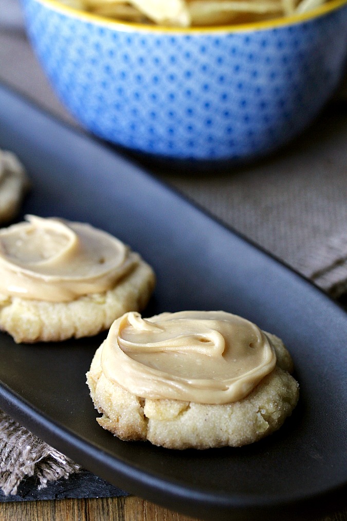 Pretzel and Potato Chip Cookies with Butterscotch Frosting