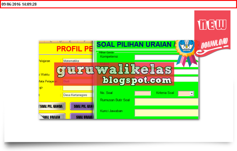 Download Aplikasi Pembuat Soal Pilihan Ganda, Uraian