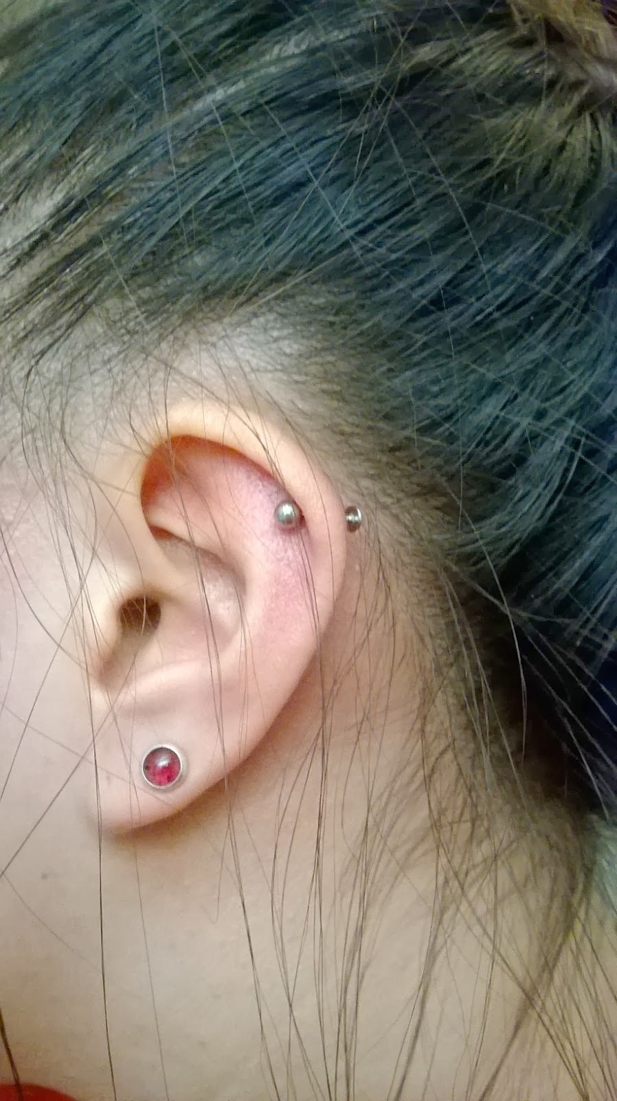 lifewithemily06 Cartilage Piercing 4th Month Update, and How I Fixed