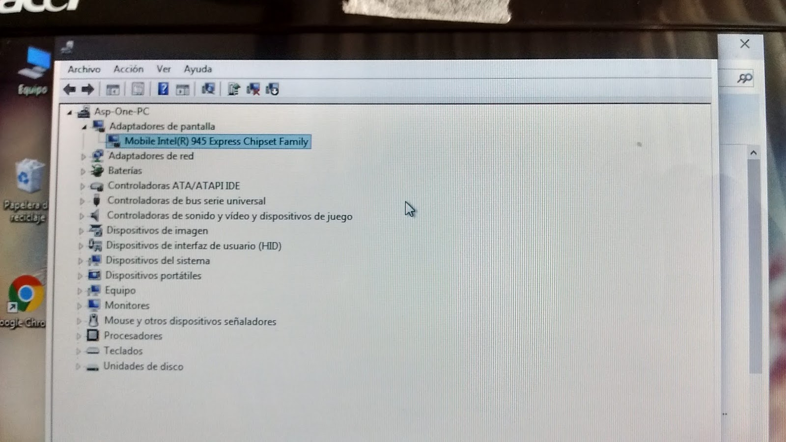 Driver gráfica Intel GMA 950 para Acer Aspire One AOA1501672 (ZG5) con Windows 7 Driver gráfica Intel GMA 950 para Acer Aspire One AOA1501672 (ZG5) con Windows 7