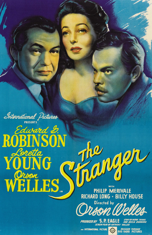 Cartel de El Extraño, Orson Welles, 1946