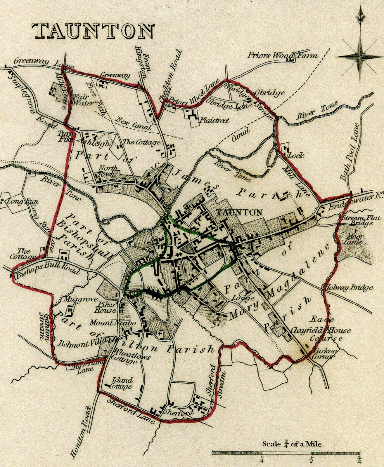 Somerset ( Bristol) Postal History: Taunton Maps and Postcards Somerset ( Bristol) Postal History: Taunton Maps and Postcards