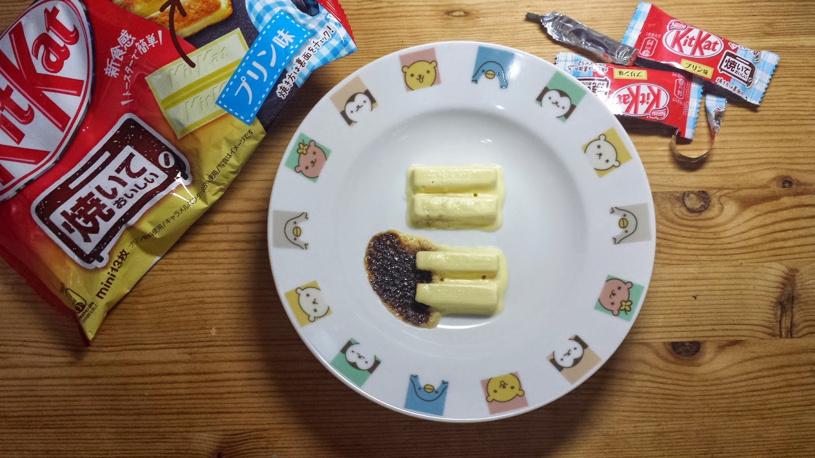 Beatrice's World Baking Kit Kat Pudding with a Microwave Oven