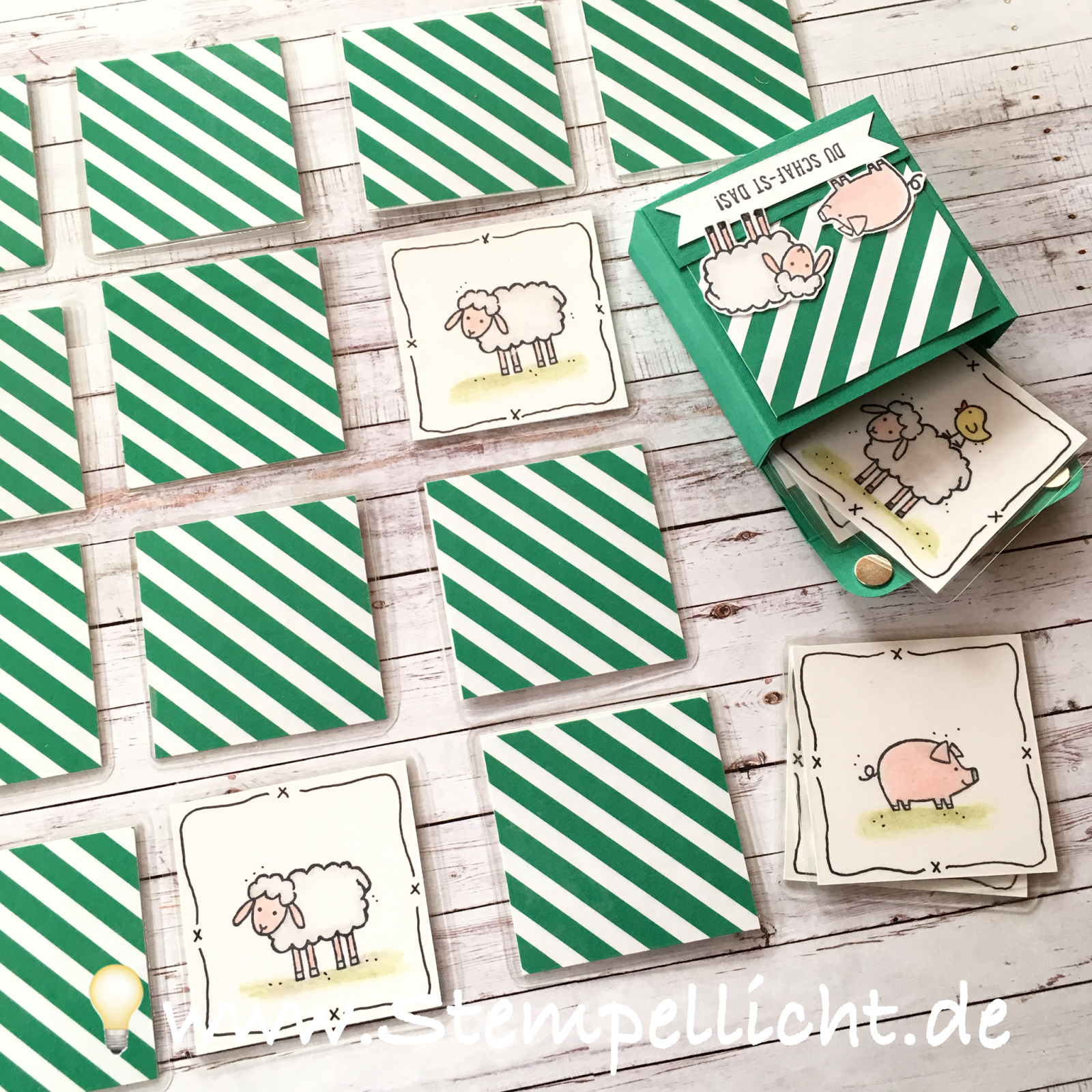 Stempellicht: Memory - Spiel für Kinder ganz einfach selbst gemacht...