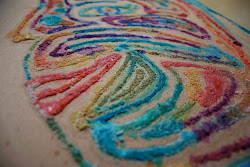 salt glue watercolor painting paintings watercolors water crafts projects american native liquid sand mama pink watercolour craft mucilage arts technique