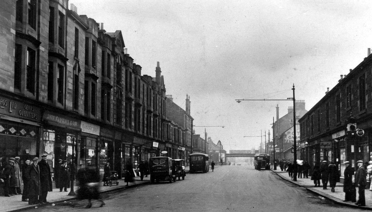 Old Photograph Hamilton Road Bellshill Scotland