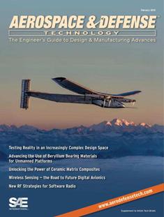 Aerospace & Defense Technology 2015-01 - February 2015 | TRUE PDF | Bimestrale | Professionisti | Progettazione | Aerei | Meccanica | Tecnologia
In 2014 Defense Tech Briefs and Aerospace Engineering came together to create Aerospace & Defense Technology, mailed as a polybagged supplement to NASA Tech Briefs. Engineers and marketers quickly embraced the new publication — making it #1!
Now we are taking the next giant leap as Aerospace & Defense Technology becomes a stand-alone magazine, targeted to over 70,000 decision-makers who design/develop products for aerospace and defense applications.
Our Product Offerings include:
- Seven stand-alone issues of Aerospace & Defense Technology including a special May issue dedicated to unmanned technology.
- An integrated tool box to reach the defense/commercial/military aerospace design engineer through print, digital, e-mail, Webinars and Tech Talks, and social media.
- A dedicated RF and microwave technology section in each issue, covering wireless, power, test, materials, and more.