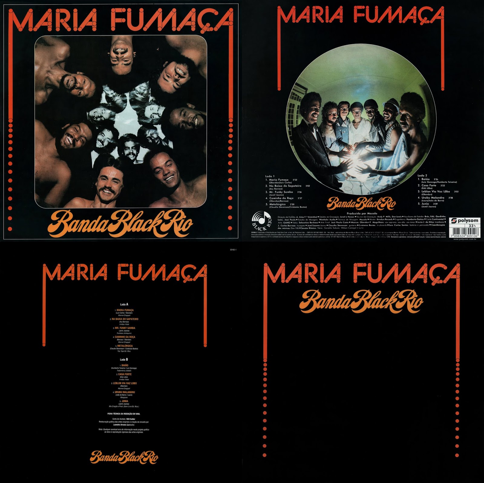 VINYLMANIA (The Best of Vinil) Banda Black Rio 1977 Maria Fumaça (Polysom/Warner Music) VINYLMANIA (The Best of Vinil) Banda Black Rio 1977 Maria Fumaça (Polysom/Warner Music)