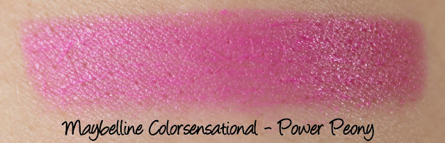 Maybelline Color Sensational Rebel Bloom - Power Peony Lipstick Swatches & Review