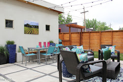 patio outdoor string lights backyard hang above entertaining yard tour living pattern designed into hanging feels updates updated even come