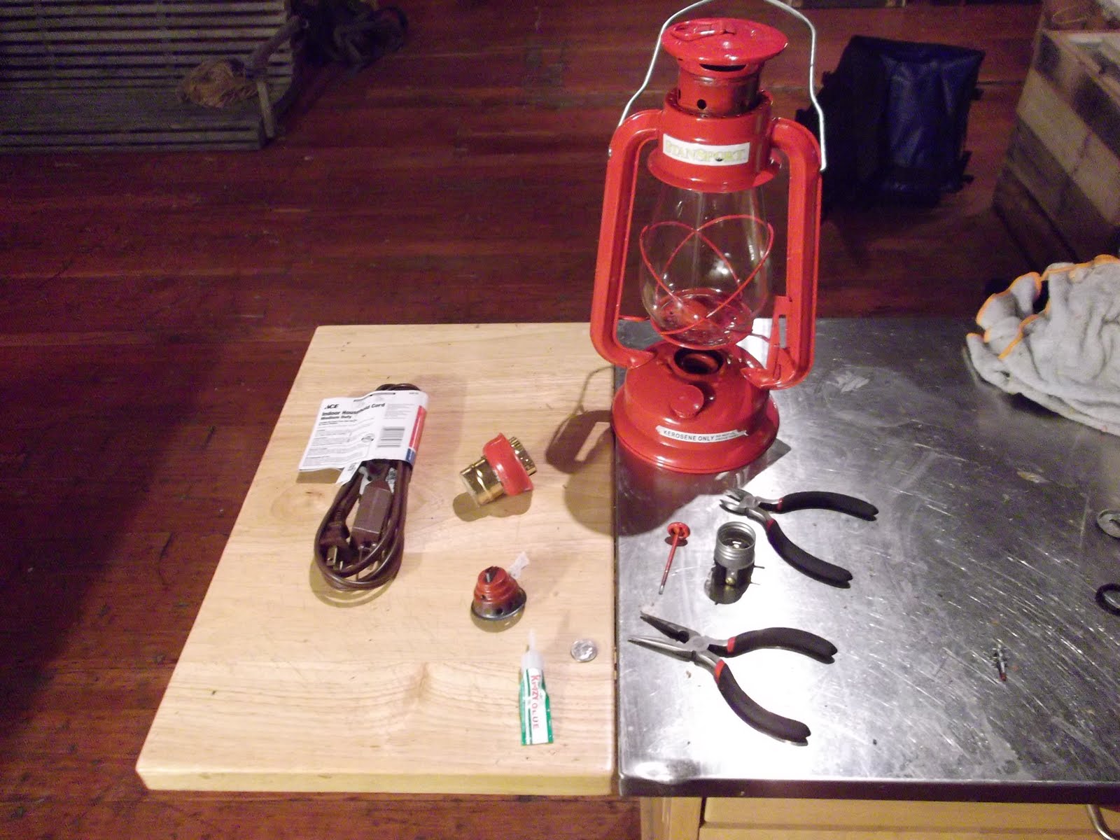This Old WareHouse kerosene lamps get electric make over