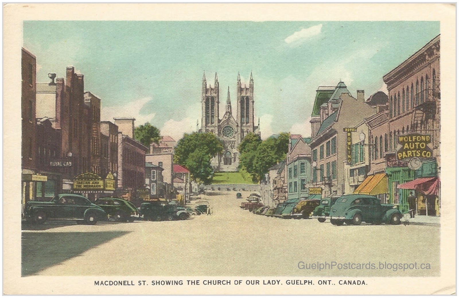 Guelph in postcards Macdonnell Street East, 1948